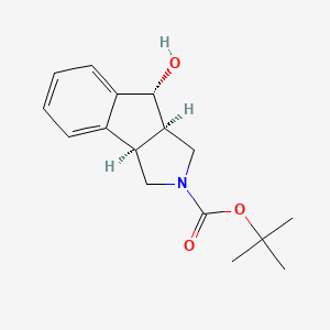 Racemic-(3aS,8R,8aS)-tert-butyl 8-hydroxy-3,3a,8,8a-tetrahydroindeno[1,2-c]pyrrole-2(1H)-carboxylate