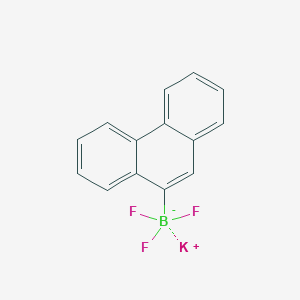 molecular formula C14H9BF3K B15280862 Potassium trifluoro(phenanthren-9-yl)borate 