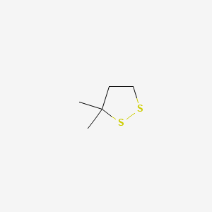 molecular formula C5H10S2 B15280887 3,3-Dimethyl-1,2-dithiolane CAS No. 58384-57-9