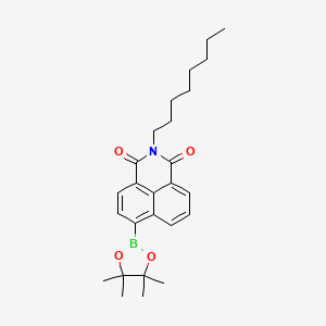 molecular formula C26H34BNO4 B15280906 2-Octyl-6-(4,4,5,5-tetramethyl-1,3,2-dioxaborolan-2-yl)-1H-benzo[de]isoquinoline-1,3(2H)-dione 