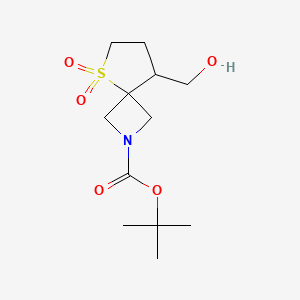 Tert-butyl 8-(hydroxymethyl)-5-thia-2-azaspiro[3.4]octane-2-carboxylate 5,5-dioxide
