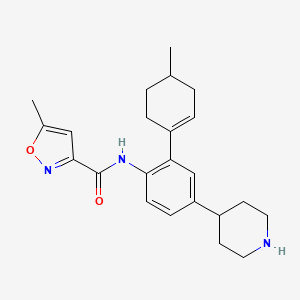 molecular formula C23H29N3O2 B15280915 5-Methyl-N-(4'-methyl-5-(piperidin-4-yl)-2',3',4',5'-tetrahydro-[1,1'-biphenyl]-2-yl)isoxazole-3-carboxamide 