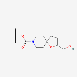 molecular formula C14H25NO4 B1528095 8-Boc-2-(hydroxymethyl)-1-oxa-8-azaspiro[4.5]decane CAS No. 1373028-78-4