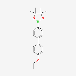 molecular formula C20H25BO3 B15280958 2-(4'-Ethoxy-[1,1'-biphenyl]-4-yl)-4,4,5,5-tetramethyl-1,3,2-dioxaborolane 