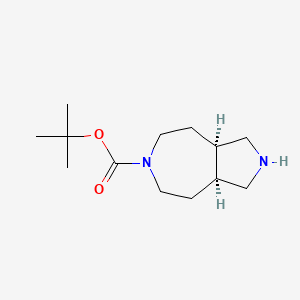 molecular formula C13H24N2O2 B15281011 racemic cis-Octahydro-pyrrolo[3,4-d]azepine-6-carboxylic acid tert-butyl ester 