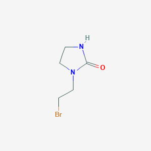 molecular formula C5H9BrN2O B1528107 1-(2-Bromoethyl)imidazolidin-2-one CAS No. 328569-74-0