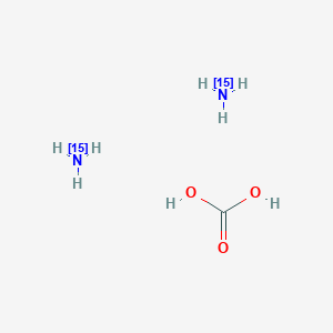 molecular formula CH8N2O3 B1528110 Ammonium-15N2 carbonate-13C CAS No. 402835-84-1