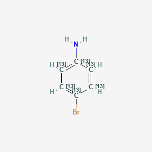 molecular formula C6H6BrN B1528112 4-Bromo(~13~C_6_)aniline CAS No. 1173018-70-6