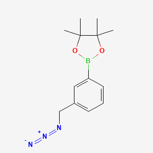 molecular formula C13H18BN3O2 B1528114 2-(3-(Azidomethyl)phenyl)-4,4,5,5-tetramethyl-1,3,2-dioxaborolane CAS No. 2096338-71-3