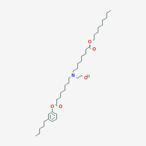 molecular formula C38H67NO5 B15281232 Nonyl 8-((2-hydroxyethyl)(8-oxo-8-(3-pentylphenoxy)octyl)amino)octanoate 