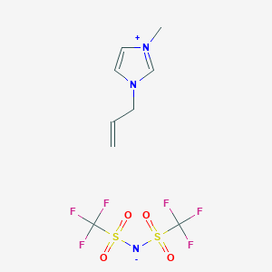 molecular formula C9H11F6N3O4S2 B1528129 1-Allyl-3-methylimidazolium bis(trifluoromethylsulfonyl)imide CAS No. 655249-87-9