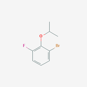 molecular formula C9H10BrFO B1528133 1-Bromo-3-fluoro-2-(propan-2-yloxy)benzene CAS No. 1309933-79-6
