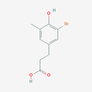 molecular formula C10H11BrO3 B1528135 3-(3-Bromo-4-hydroxy-5-methyl-phenyl)propanoic acid CAS No. 1352719-70-0
