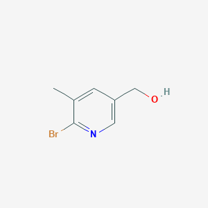 molecular formula C7H8BrNO B1528136 2-Bromo-3-methyl-5-(hydroxymethyl)pyridine CAS No. 1310416-58-0