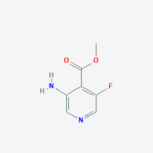 molecular formula C7H7FN2O2 B15281382 Methyl 3-Amino-5-fluoroisonicotinate 