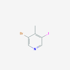 molecular formula C6H5BrIN B1528139 3-Bromo-5-iodo-4-methylpyridine CAS No. 1245536-23-5