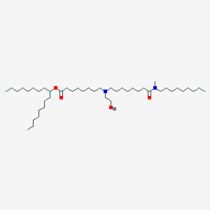 molecular formula C45H90N2O4 B15281417 Heptadecan-9-yl 8-((2-hydroxyethyl)(8-(methyl(nonyl)amino)-8-oxooctyl)amino)octanoate 