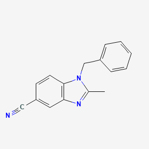 1-Benzyl-2-methyl-1,3-benzodiazole-5-carbonitrile