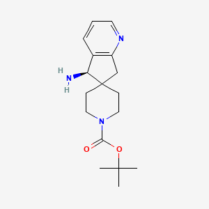 molecular formula C17H25N3O2 B15281464 (R)-tert-Butyl 5-amino-5,7-dihydrospiro[cyclopenta[b]pyridine-6,4'-piperidine]-1'-carboxylate 
