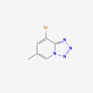 molecular formula C6H5BrN4 B1528148 8-Bromo-6-methyl-[1,2,3,4]tetrazolo[1,5-A]pyridine CAS No. 1820712-78-4