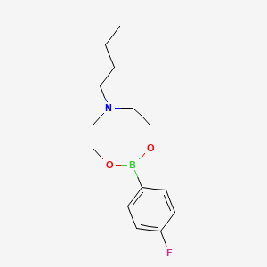 molecular formula C14H21BFNO2 B1528151 4-Fluorophenylboronic acid N-butyldiethanolamine ester CAS No. 1190988-96-5