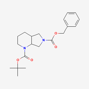 molecular formula C20H28N2O4 B1528153 1-Boc-6-Cbz-octahydropyrrolo[3,4-b]pyridine CAS No. 1385694-44-9