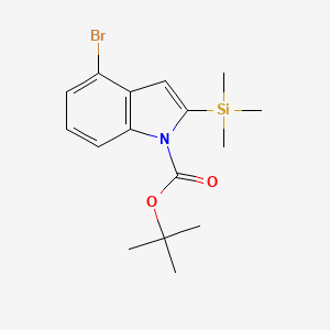 tert-Butyl 4-bromo-2-(trimethylsilyl)-1H-indole-1-carboxylate