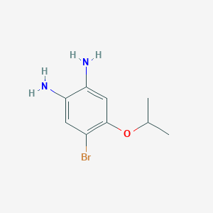 molecular formula C9H13BrN2O B1528158 4-Bromo-5-isopropoxybenzene-1,2-diamine CAS No. 1373232-64-4