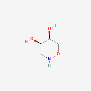 molecular formula C4H9NO3 B15281582 (4R,5S)-1,2-Oxazinane-4,5-diol 