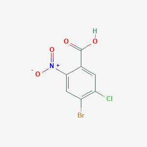 molecular formula C7H3BrClNO4 B1528163 4-Bromo-5-chloro-2-nitrobenzoic acid CAS No. 1437795-19-1