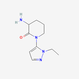 3-amino-1-(1-ethyl-1H-pyrazol-5-yl)piperidin-2-one