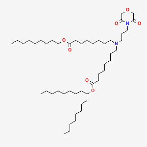 molecular formula C49H92N2O7 B15281660 Heptadecan-9-yl 8-((3-(3,5-dioxomorpholino)propyl)(8-(nonyloxy)-8-oxooctyl)amino)octanoate 