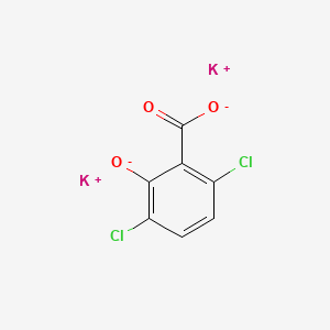 molecular formula C7H2Cl2K2O3 B15281691 Dipotassium 3,6-dichlorosalicylate CAS No. 68938-80-7