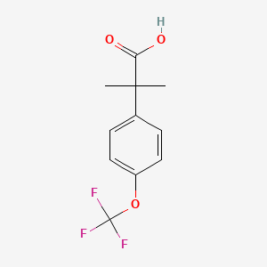 molecular formula C11H11F3O3 B1528171 2-Methyl-2-[4-(trifluoromethoxy)phenyl]propanoic acid CAS No. 1260795-43-4