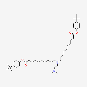 molecular formula C44H84N2O4 B15281715 Bis(4-(tert-butyl)cyclohexyl) 10,10'-((2-(dimethylamino)ethyl)azanediyl)bis(decanoate) 