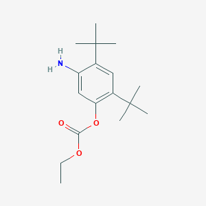 molecular formula C17H27NO3 B15281768 5-Amino-2,4-di-tert-butylphenyl ethyl carbonate 