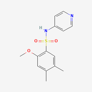molecular formula C14H16N2O3S B15281777 2-methoxy-4,5-dimethyl-N-(4-pyridinyl)benzenesulfonamide 