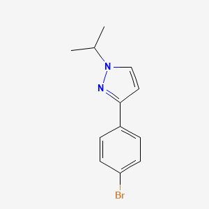 molecular formula C12H13BrN2 B1528179 3-(4-Bromophenyl)-1-isopropylpyrazole CAS No. 1400645-25-1