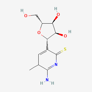 molecular formula C11H16N2O4S B15281803 6-Amino-3-((2S,3R,4S,5R)-3,4-dihydroxy-5-(hydroxymethyl)tetrahydrofuran-2-yl)-5-methylpyridine-2(5H)-thione 