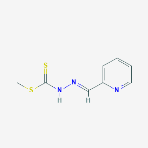 molecular formula C8H9N3S2 B15281834 Methyl 2-(2-pyridinylmethylene)hydrazinecarbodithioate CAS No. 25976-53-8