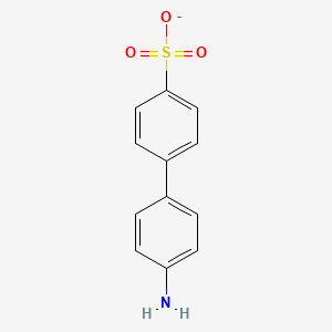 molecular formula C12H10NO3S- B15281835 4'-Aminobiphenyl-4-sulfonate 