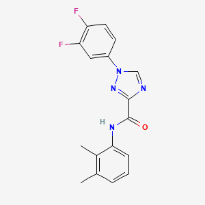 molecular formula C17H14F2N4O B15281866 1-(3,4-difluorophenyl)-N-(2,3-dimethylphenyl)-1H-1,2,4-triazole-3-carboxamide 