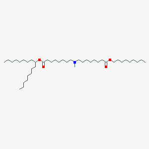 molecular formula C43H85NO4 B15281878 Heptadecan-9-yl 8-(methyl(8-(nonyloxy)-8-oxooctyl)amino)octanoate 