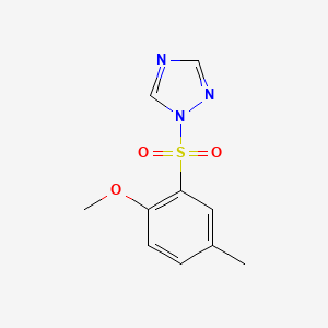 molecular formula C10H11N3O3S B15281885 methyl 4-methyl-2-(1H-1,2,4-triazol-1-ylsulfonyl)phenyl ether 