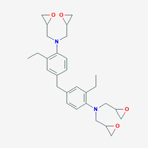 molecular formula C29H38N2O4 B152819 N,N,N',N'-tetraglycidyl-4,4'-diamino-3,3'-diethyldiphenylmethane CAS No. 130728-76-6