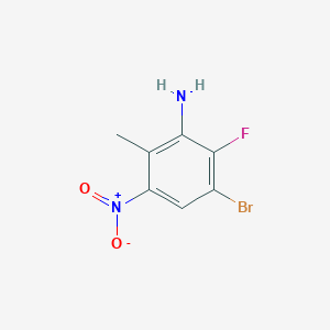 molecular formula C7H6BrFN2O2 B1528191 2-Amino-4-bromo-3-fluoro-6-nitrotoluene CAS No. 1427503-16-9