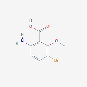 molecular formula C8H8BrNO3 B1528193 6-Amino-3-bromo-2-methoxybenzoic acid CAS No. 1421311-95-6