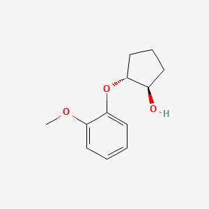 molecular formula C12H16O3 B15281953 Rel-(1R,2R)-2-(2-methoxyphenoxy)cyclopentan-1-ol 