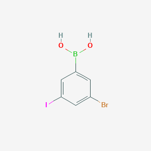 molecular formula C6H5BBrIO2 B1528197 3-Bromo-5-iodophenylboronic acid CAS No. 1257793-09-1