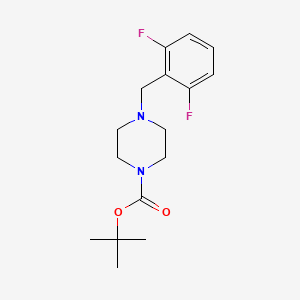 molecular formula C16H22F2N2O2 B1528198 叔丁基 4-[(2,6-二氟苯基)甲基]哌嗪-1-羧酸酯 CAS No. 1393442-57-3